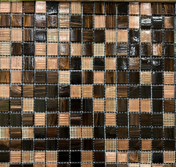 12" x 12" x.5", Bronze Glass tile