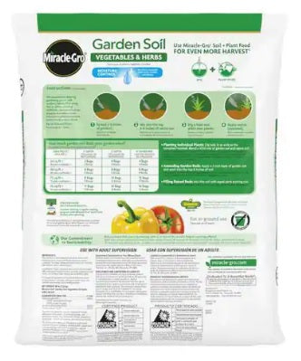Miraclegro , Garden Soil Vegetables and Herbs, 1,5 Cubic Ft.