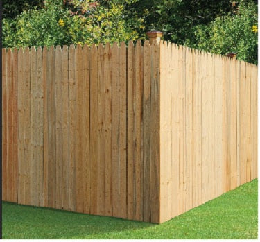 6'X8' PT SPF 4" Pressure-Treated Spruce Moulded Stockade Fence Panel