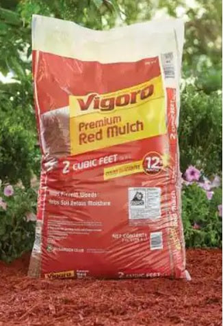 Vigoro 2 cu. ft. Bagged Premium Red Wood Mulch