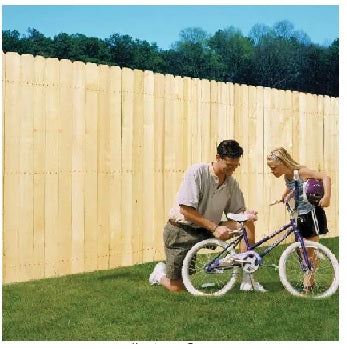 6 ft. H x 8 ft. W Pressure-Treated Pine Dog-Ear Fence Panel