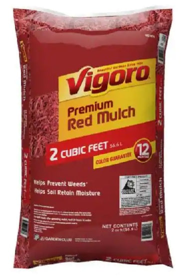 Vigoro 2 cu. ft. Bagged Premium Red Wood Mulch